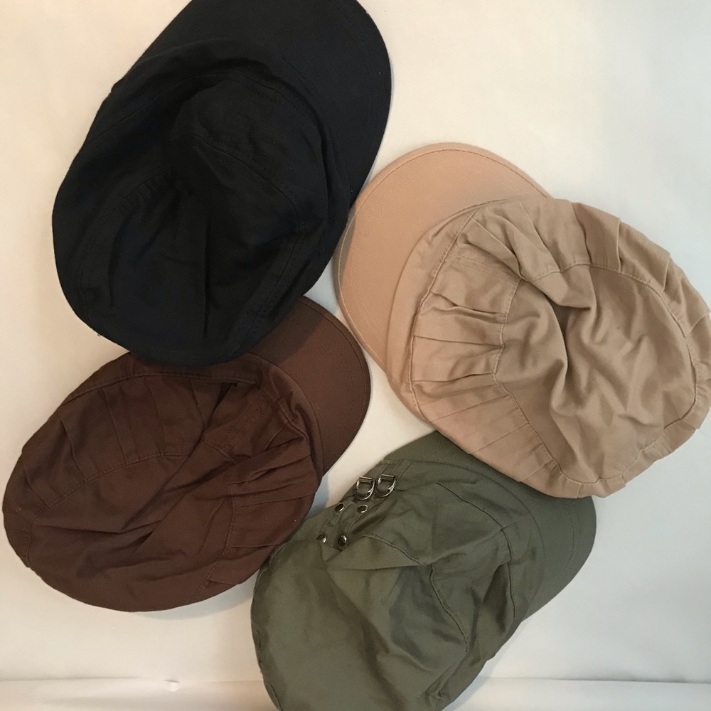 Assortment of earth tone hats